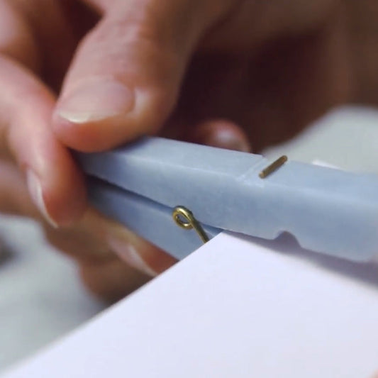 Decorative gemstone Laundry Clip - Celeste Blue