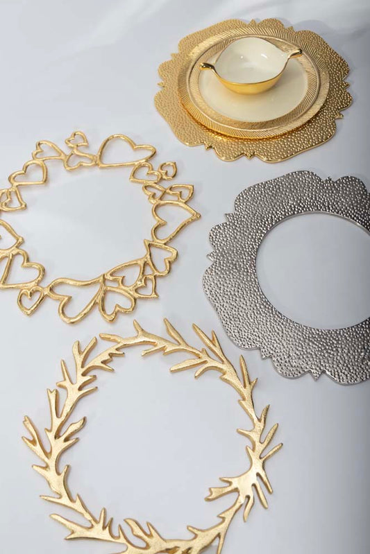 Branches Charger Gold Set of 4