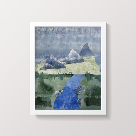 Mountain Trail Small Framed Print