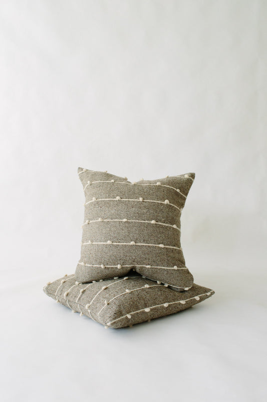LOOM Imports Grey Loop Pillow cover