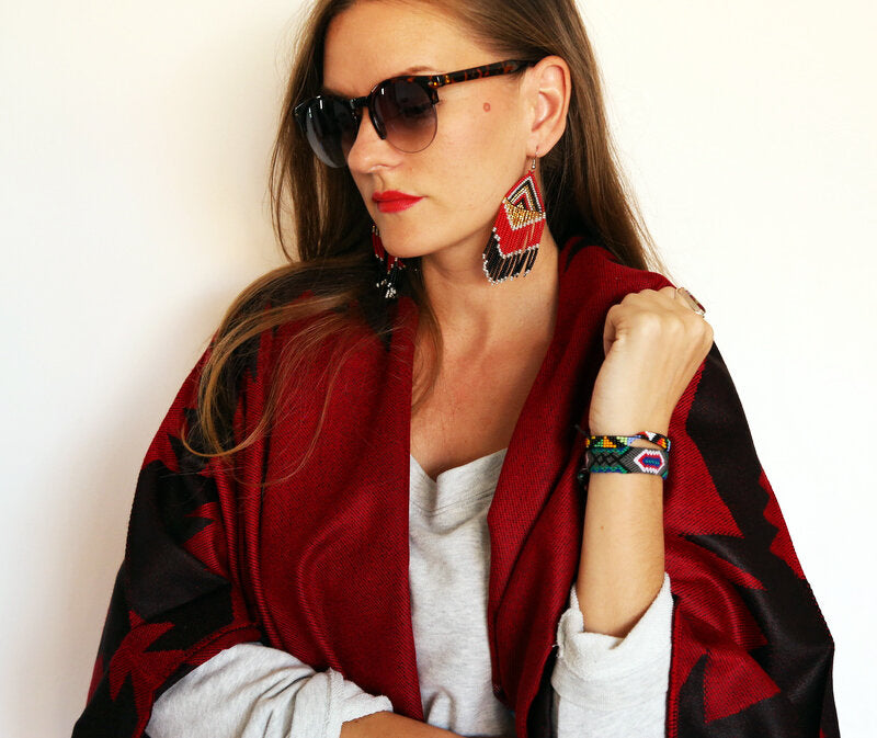 Fire Embera Earrings