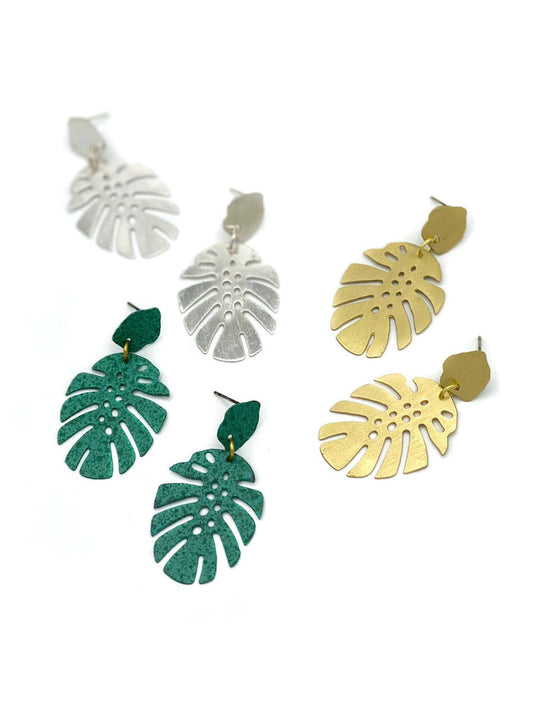 Monstera Studs
