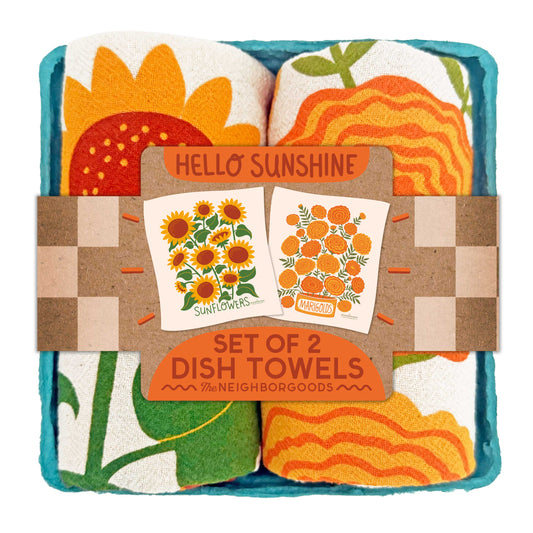 HELLO SUNSHINE - Dish Towel Set of 2