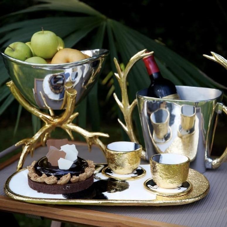 Staghorn Pedestal Bowl Lg