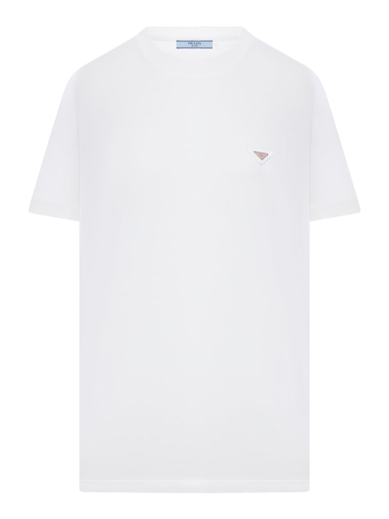 Prada Women T-Shirt Crew Jersey