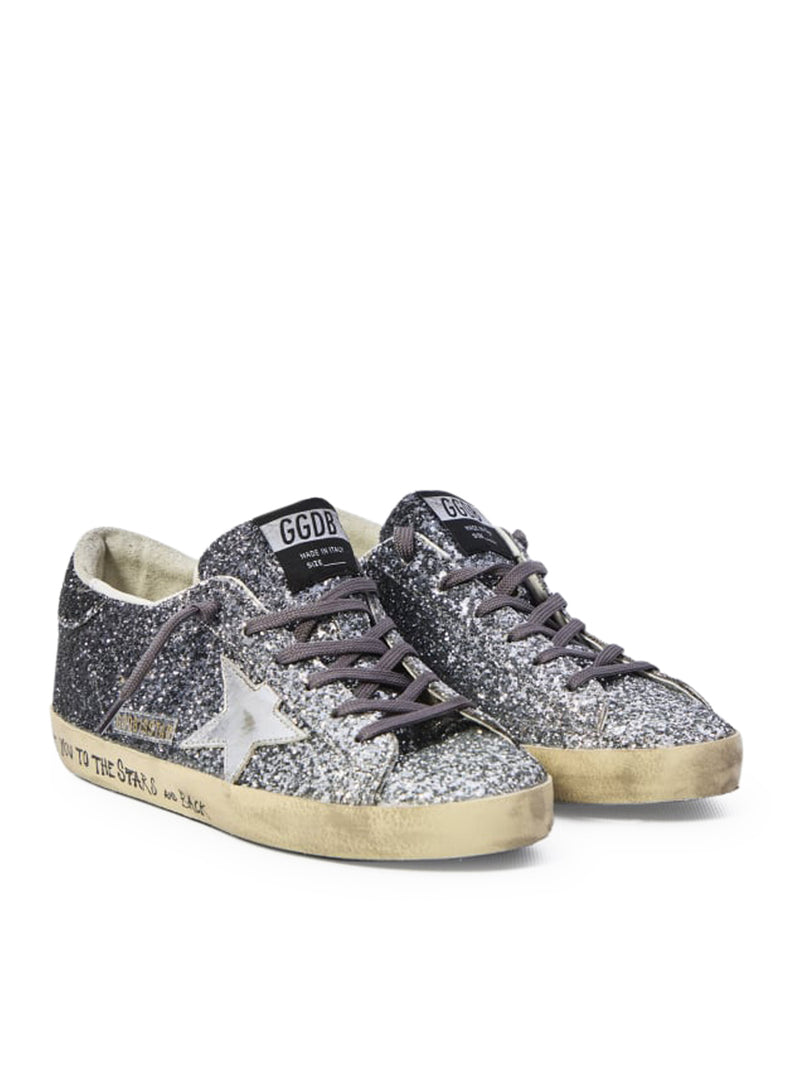 Golden Goose Deluxe Brand Women Super-Star Sneakers With Glitter