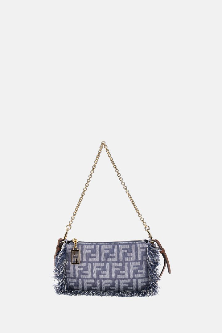Fendi Women Baguette Pouch Fabric Ff