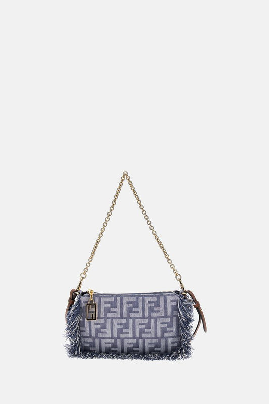 Fendi Women Baguette Pouch Fabric Ff