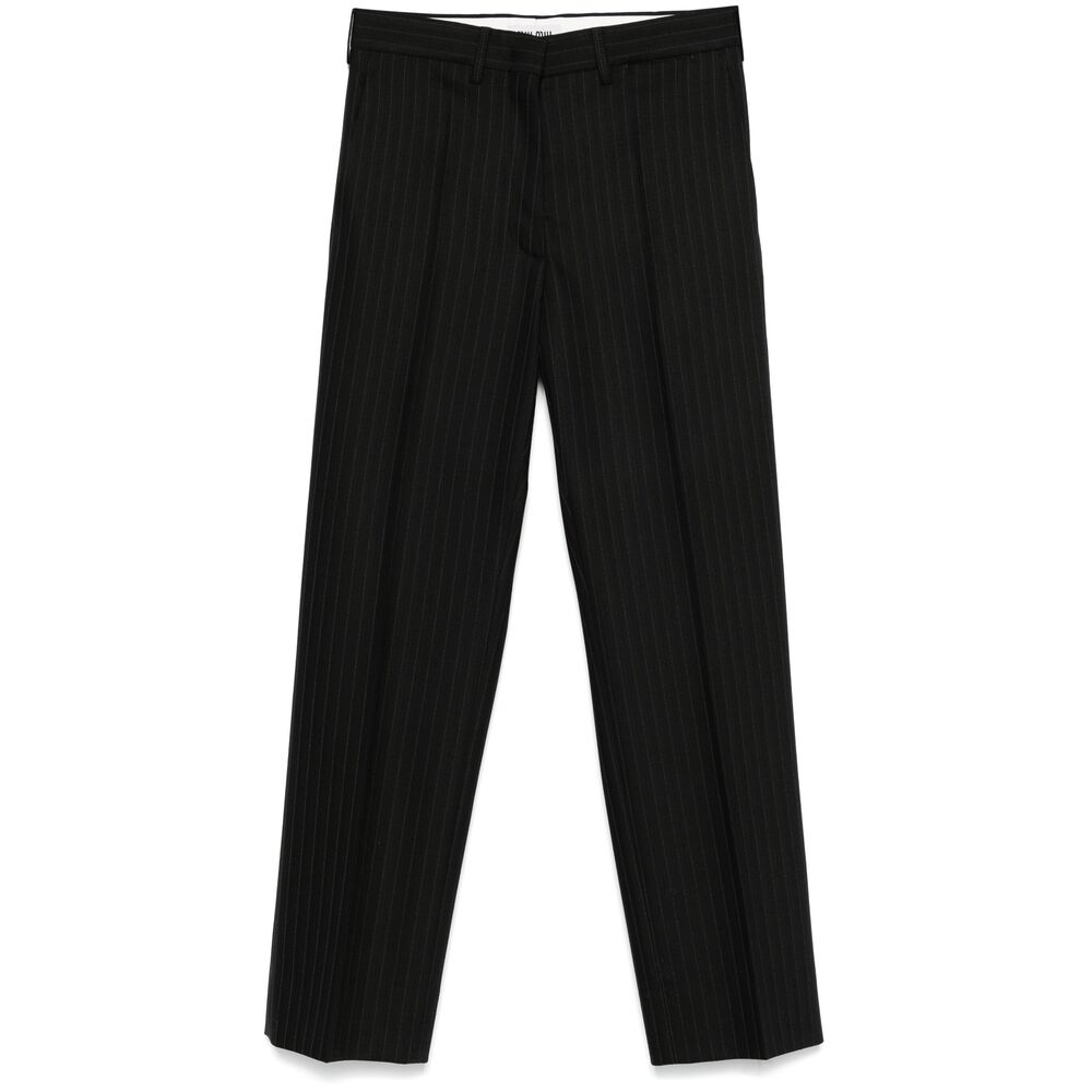 Miu Miu Black Trousers - Straight Trousers Women