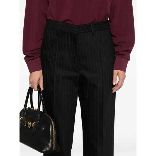 Miu Miu Black Trousers - Straight Trousers Women