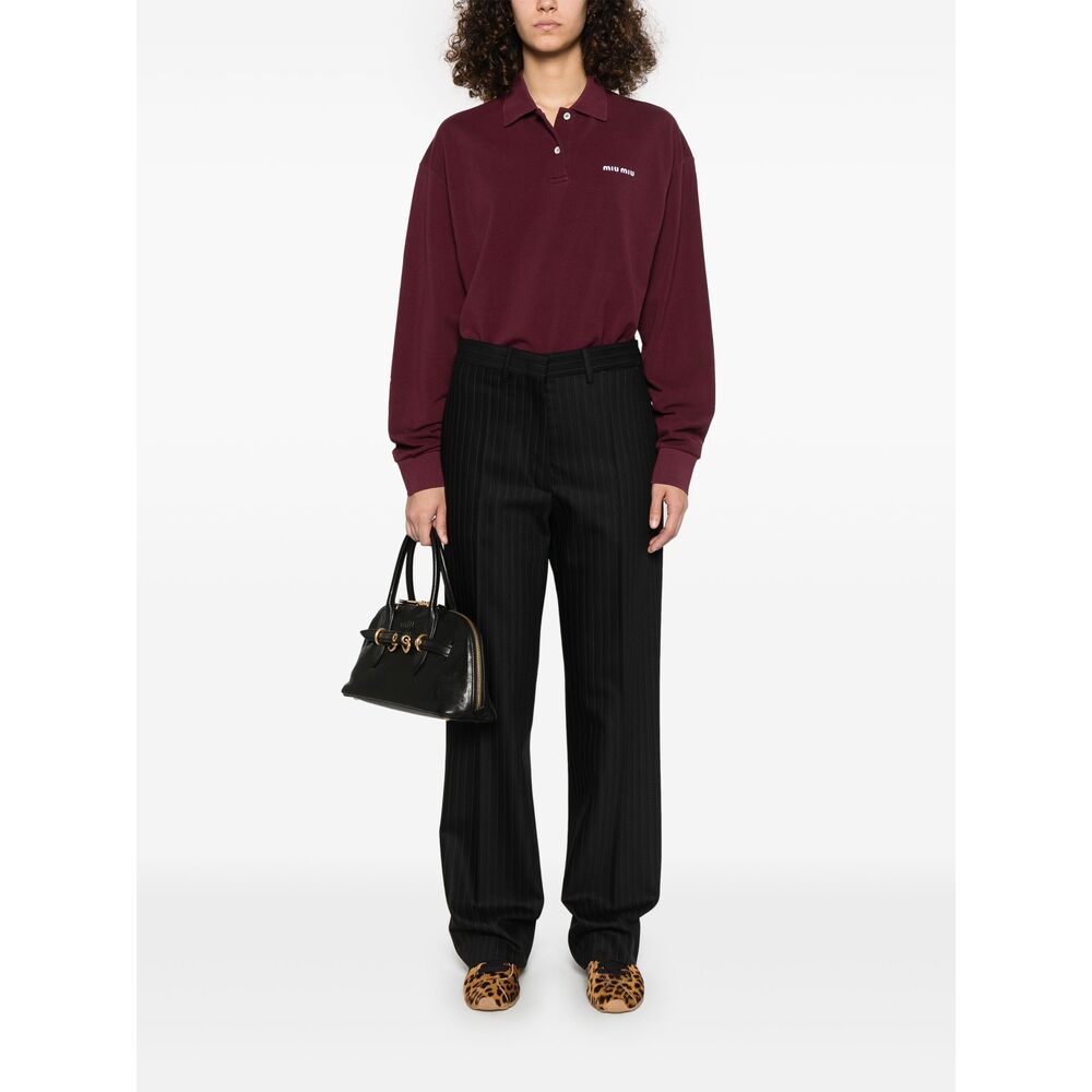 Miu Miu Black Trousers - Straight Trousers Women