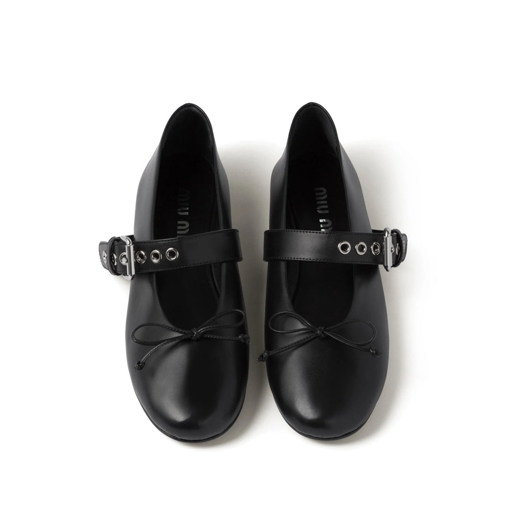 Miu Miu Black Ballet Flats Women