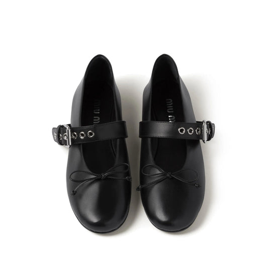 Miu Miu Black Ballet Flats Women