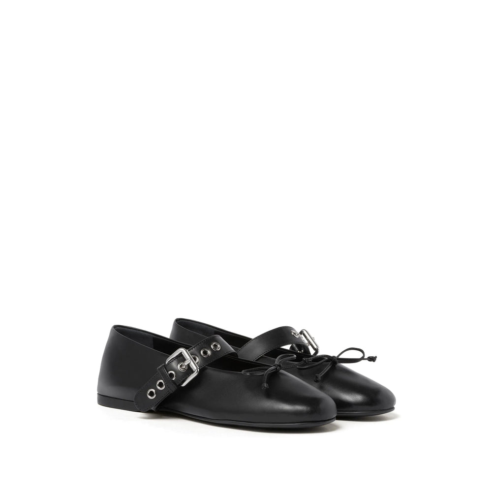 Miu Miu Black Ballet Flats Women