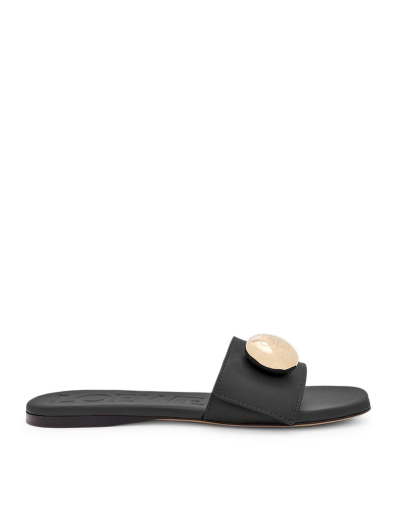Loewe Women Pebble Calfskin Slide