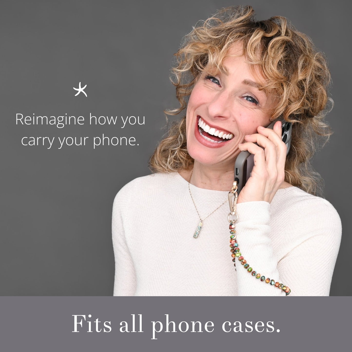 Sedona Emperor Stone Beaded Phone Wrist Strap