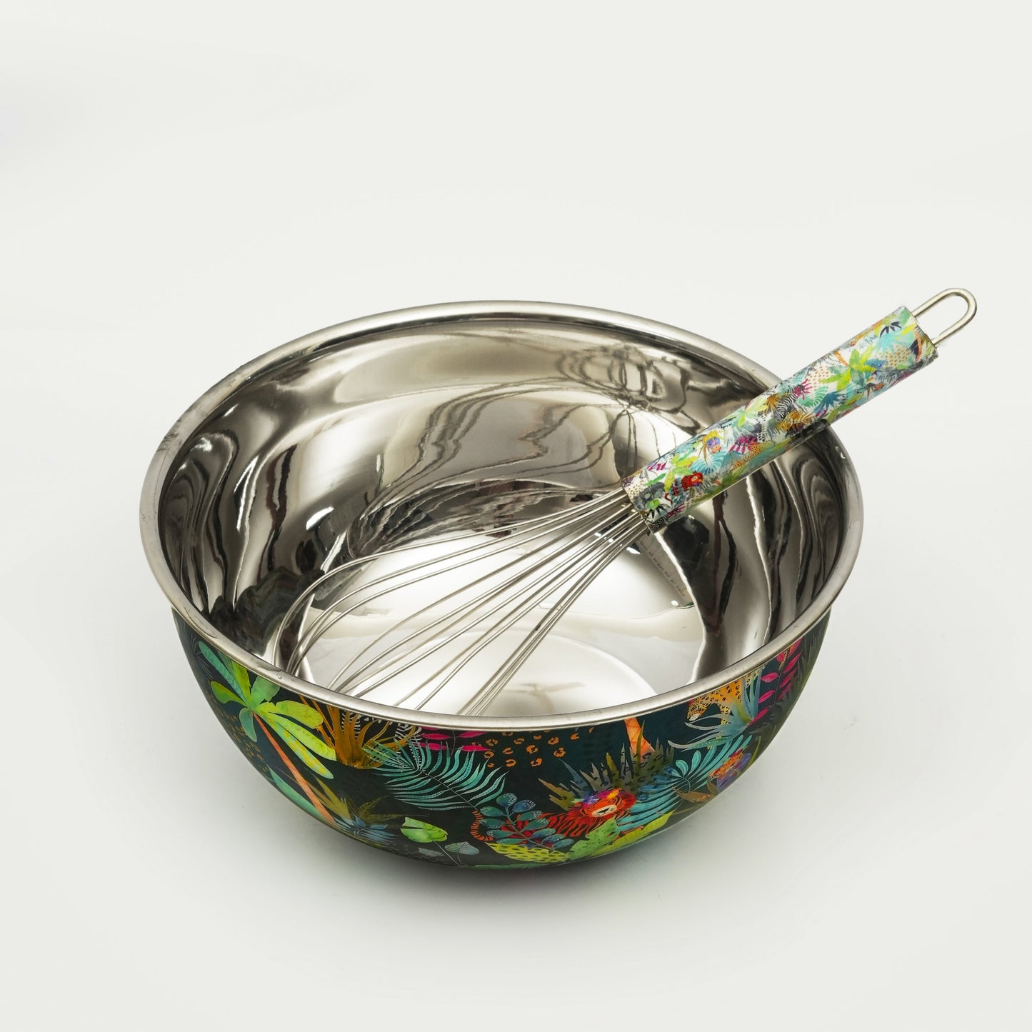 Rainforest Bloom Bowl & Whisk Set