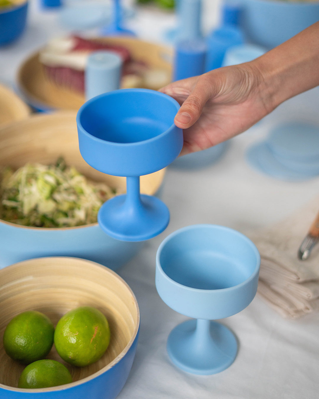 Sky + Kingfisher | Mecc | Unbreakable Cocktail Glasses