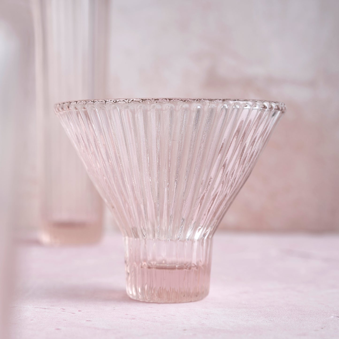 Pressed Pink Martini Glasses - Set of 4