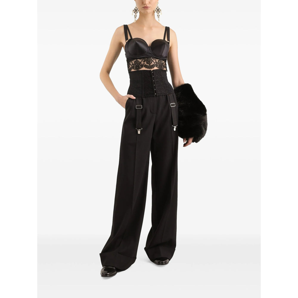 Dolce & Gabbana Black Trousers - Tailored Trousers Women