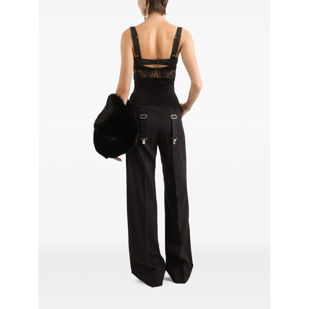 Dolce & Gabbana Black Trousers - Tailored Trousers Women