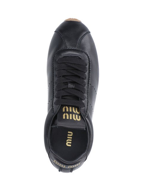 Miu Miu Women Lamb Nappa 'Plume' Sneakers