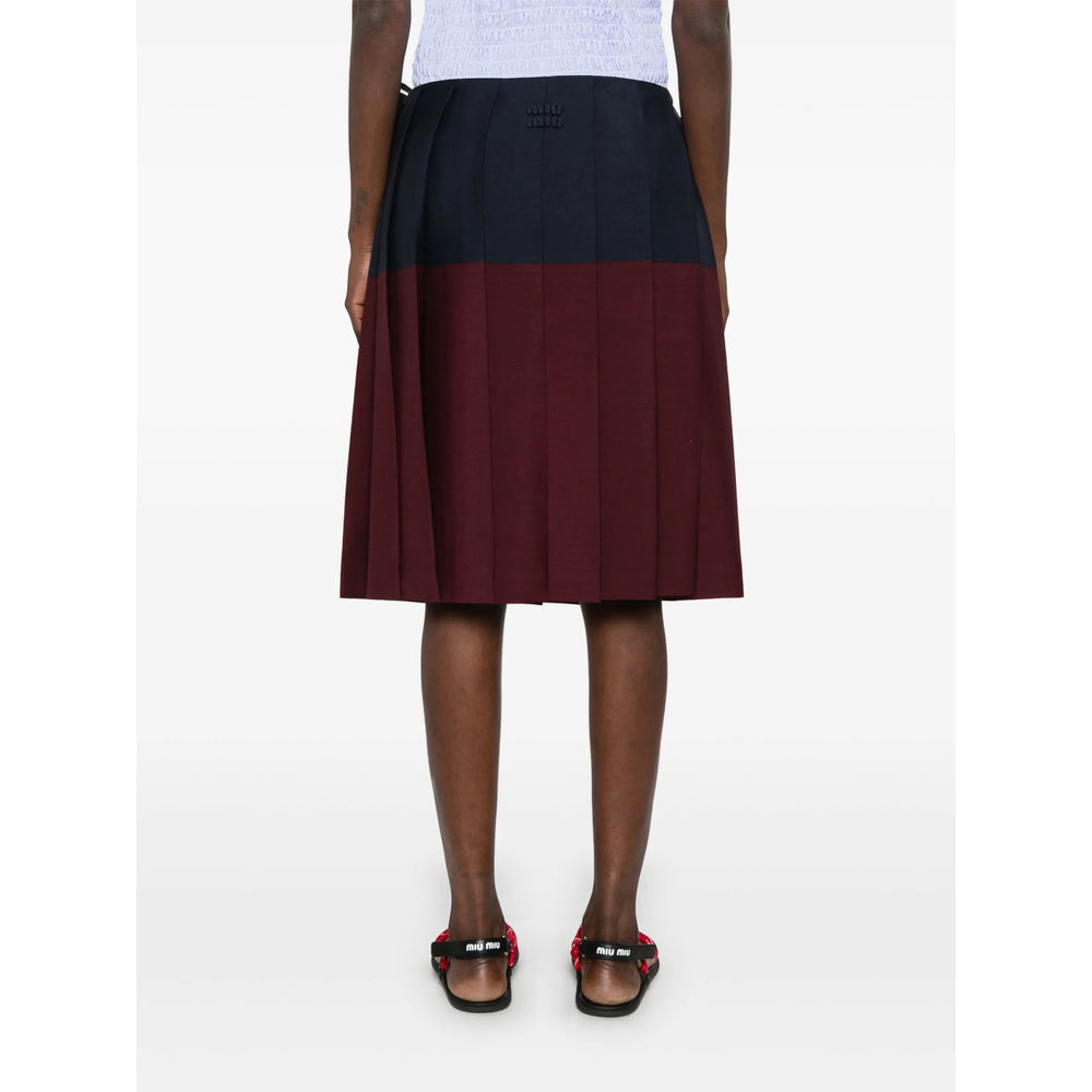 Miu Miu Purple Skirts - Pleated Skirts Women