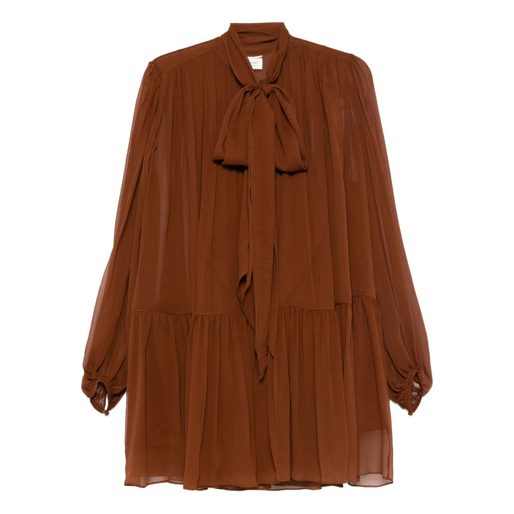 Saint Laurent Brown Dresses - Day Dresses Women