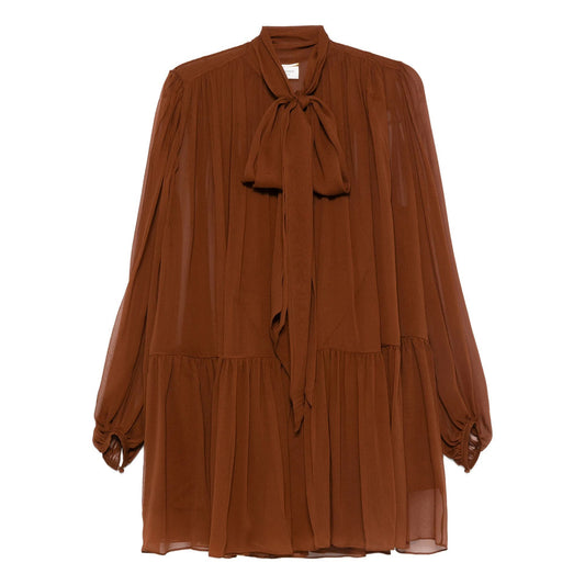 Saint Laurent Brown Dresses - Day Dresses Women
