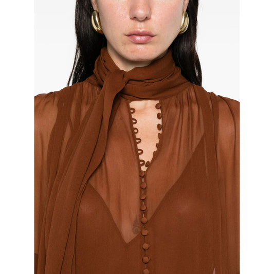 Saint Laurent Brown Dresses - Day Dresses Women