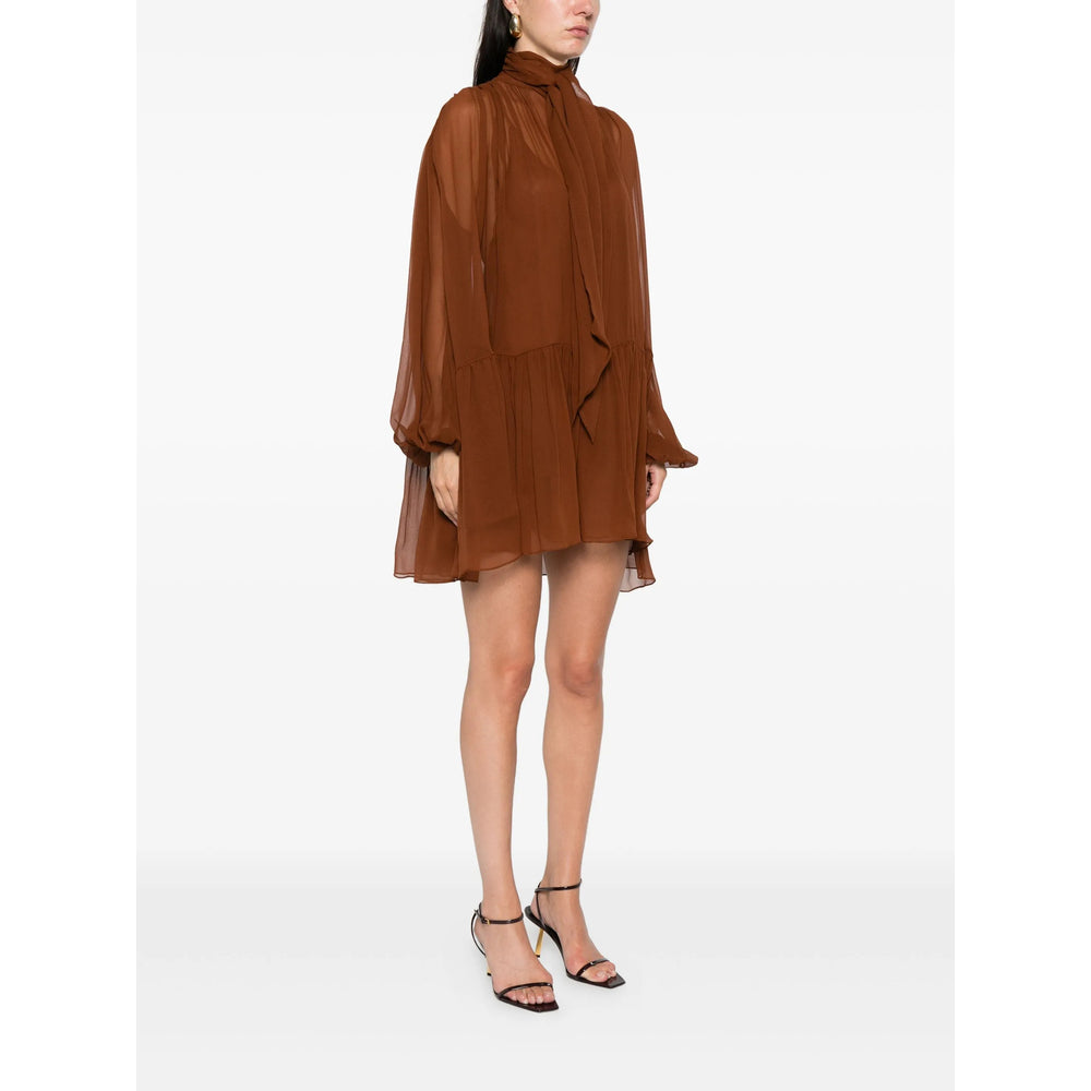 Saint Laurent Brown Dresses - Day Dresses Women