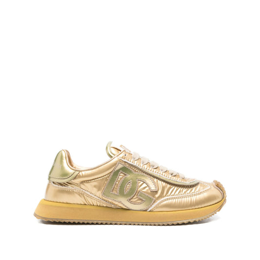 Dolce & Gabbana Gold Trainers Women