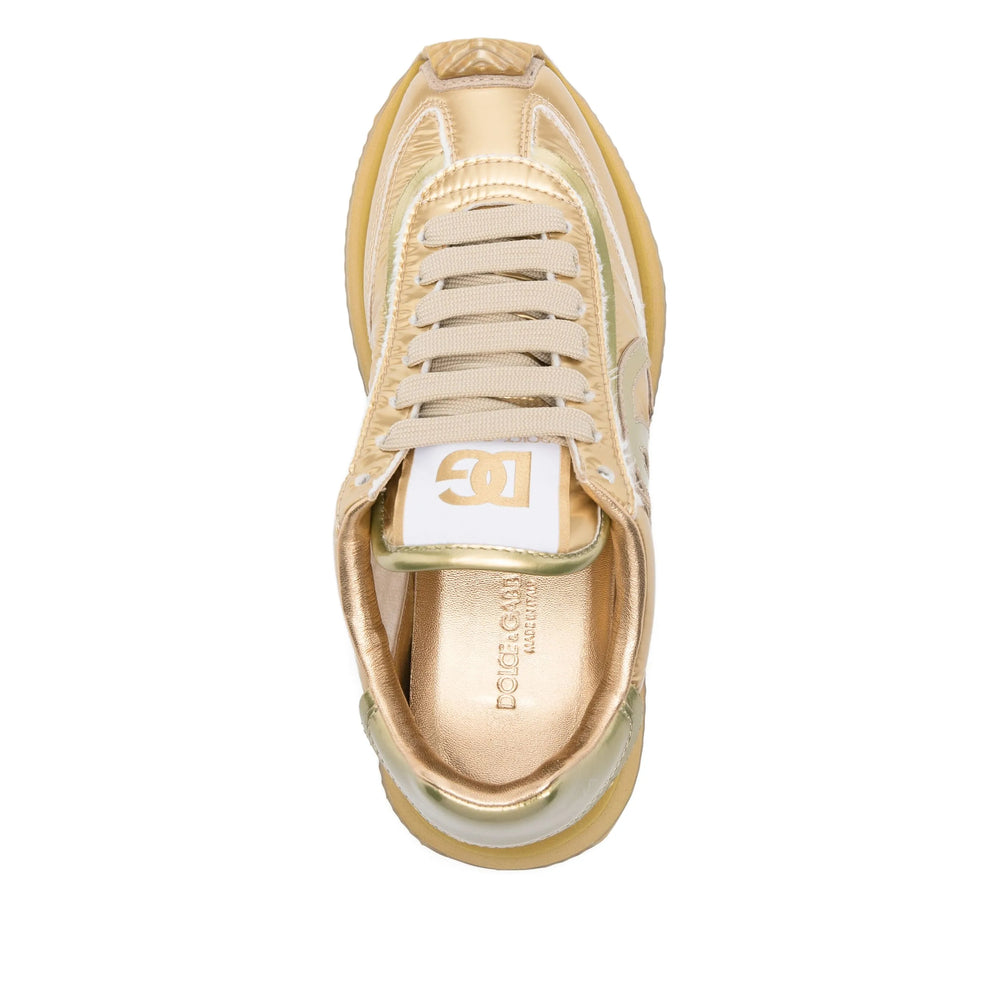 Dolce & Gabbana Gold Trainers Women