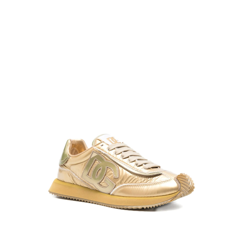 Dolce & Gabbana Gold Trainers Women