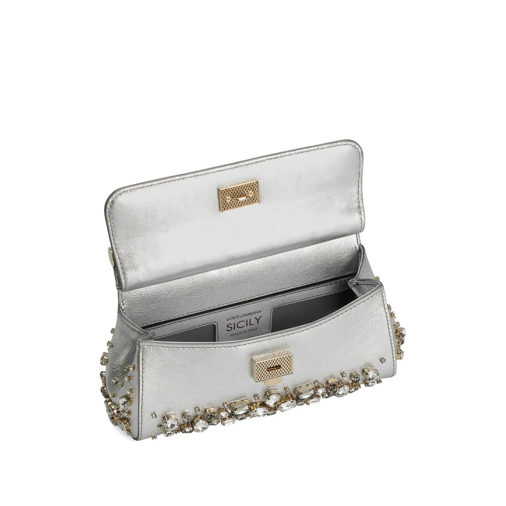 Dolce & Gabbana Silver Tote Bags Women