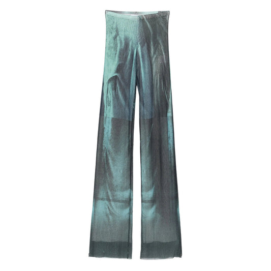 Jean Paul Gaultier Blue Trousers - Flared Trousers Women