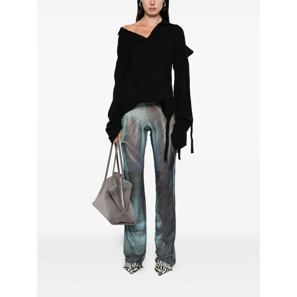 Jean Paul Gaultier Blue Trousers - Flared Trousers Women