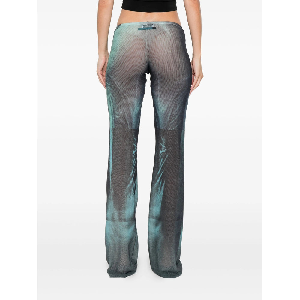 Jean Paul Gaultier Blue Trousers - Flared Trousers Women
