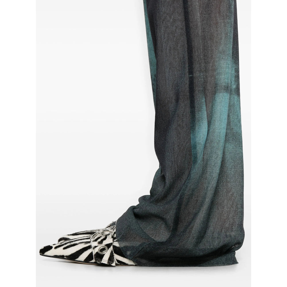 Jean Paul Gaultier Blue Trousers - Flared Trousers Women