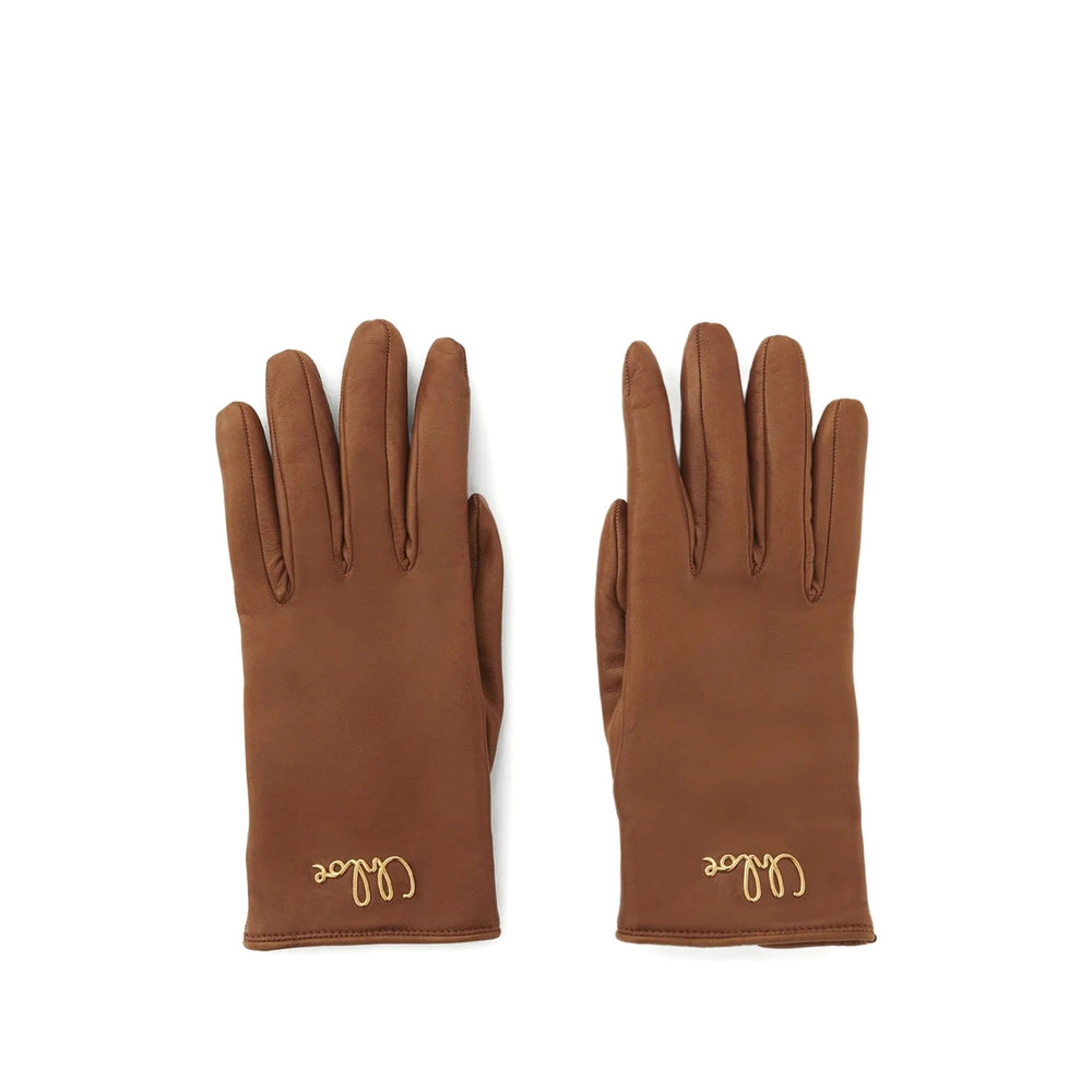 Chloé Brown Gloves Women