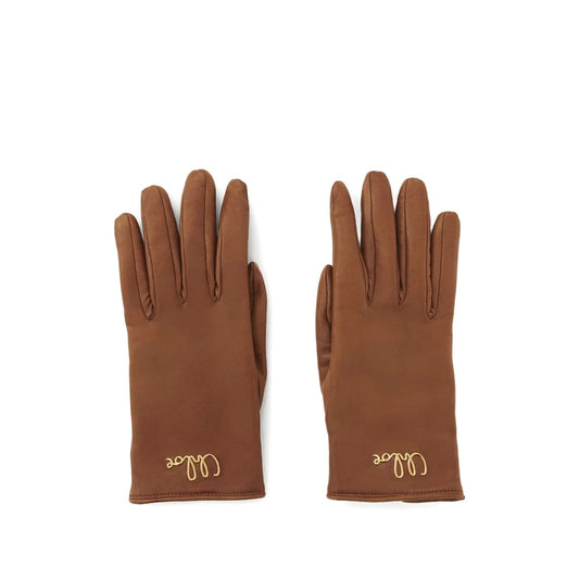 Chloé Brown Gloves Women