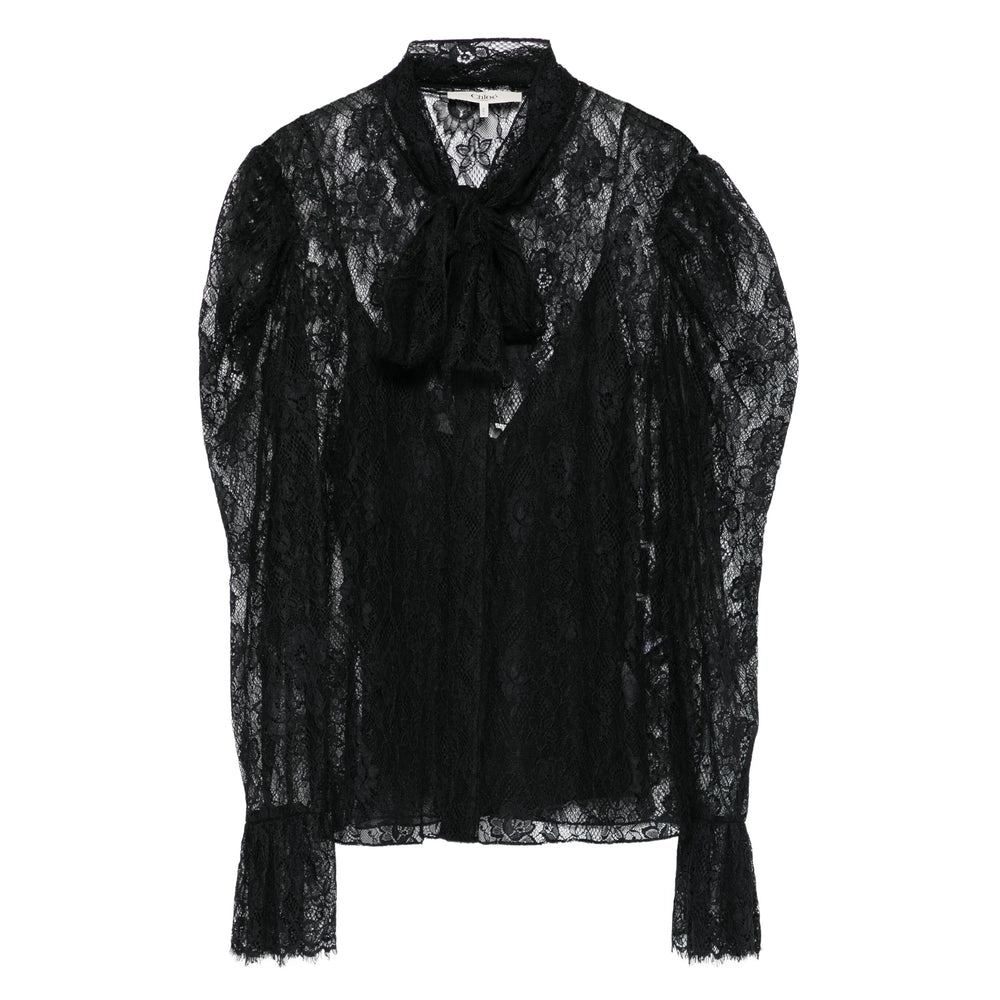 Chloé Black Tops - Blouses Women