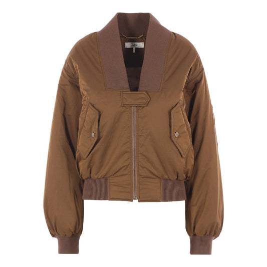 Chloé Brown Jackets - Bomber Jackets Women