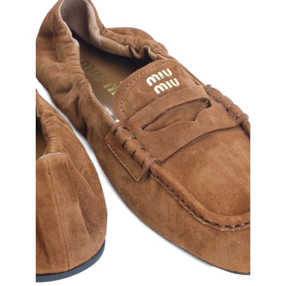 Miu Miu Brown Loafers Women