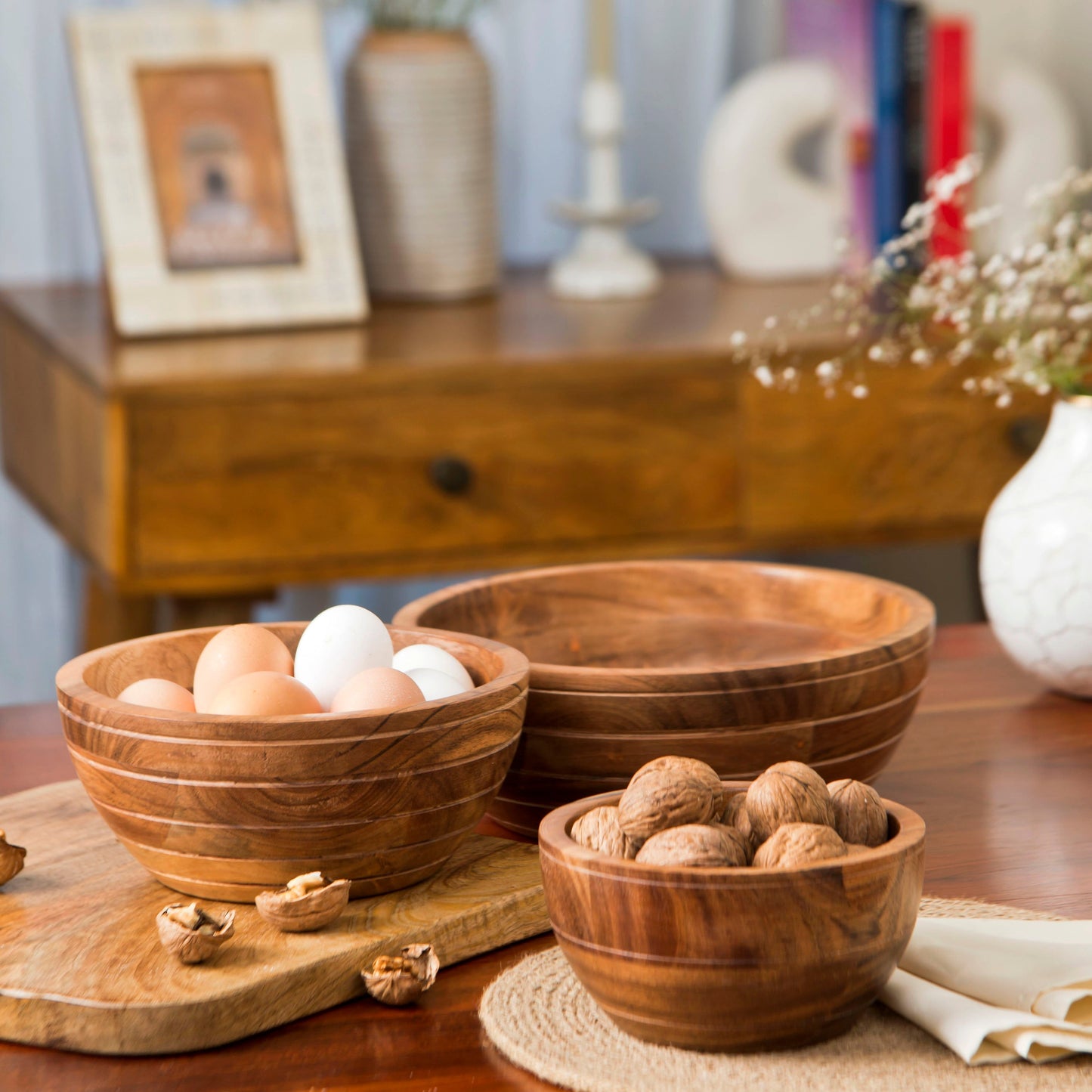 Grava Acacia Wood Bowls