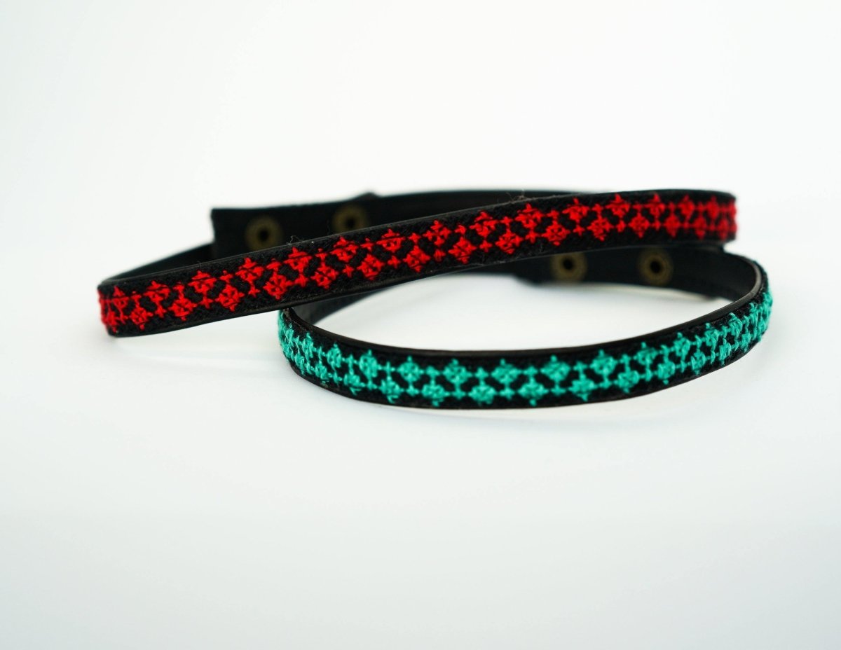Rana Choker / Wrap Bracelet - Red