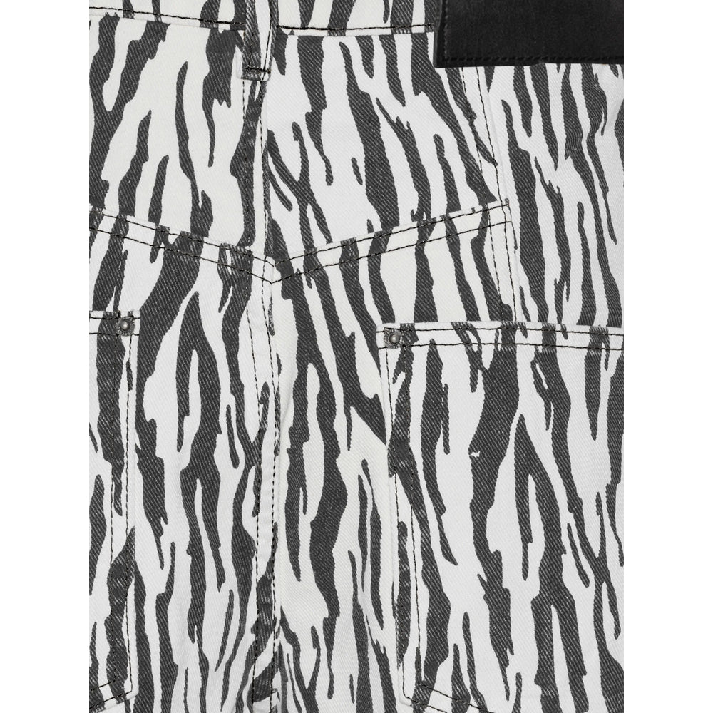 Rotate White Trousers - High-Waisted Trousers Women