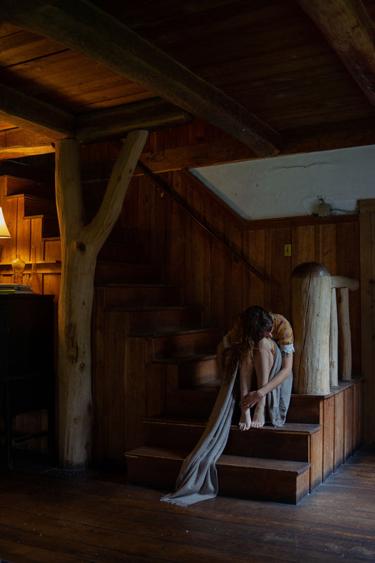 SALE Cashmere Throw - Cobblestone