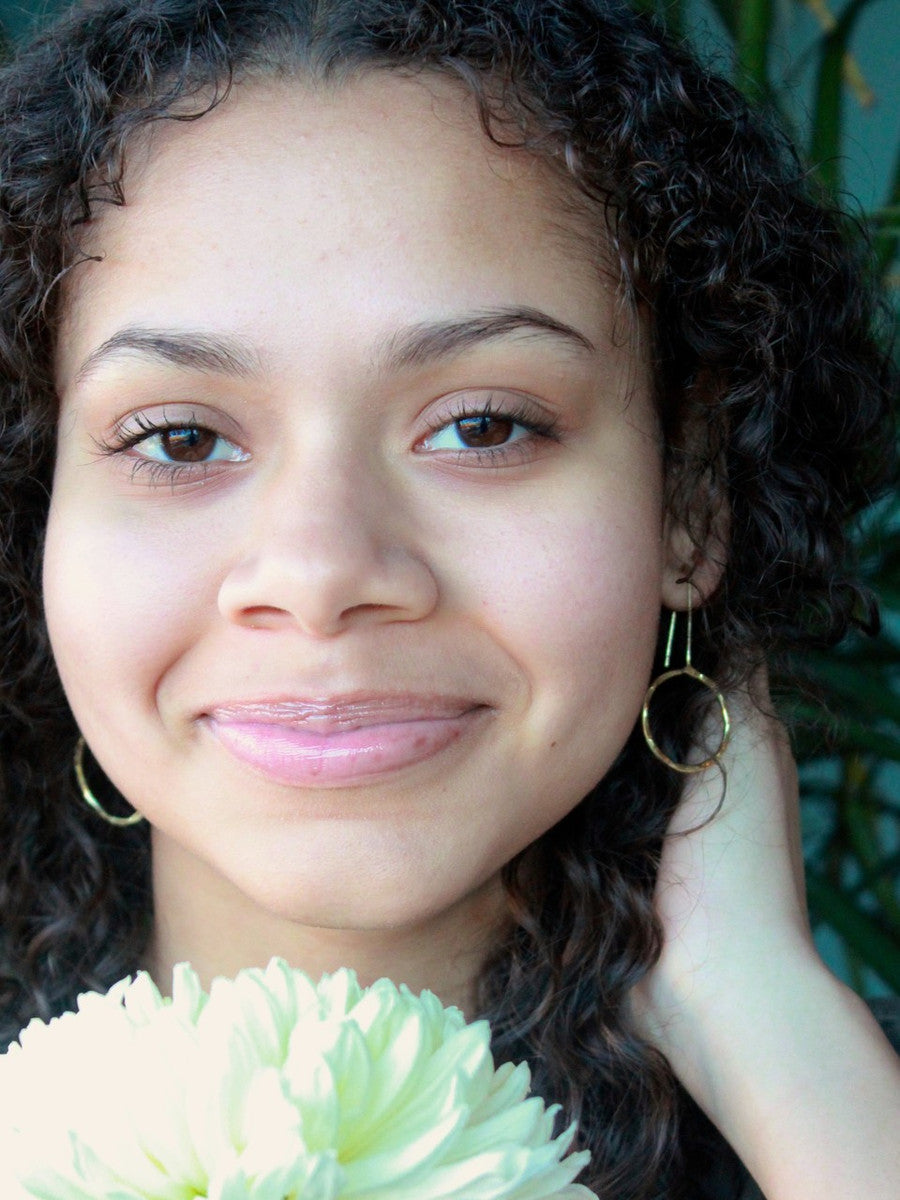 Full Moon Drop Earrings