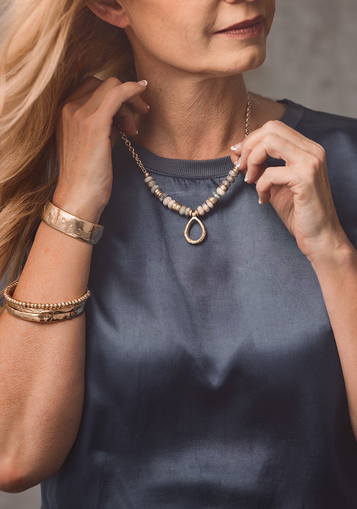 Droplet Bronze Bangle